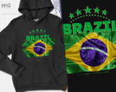 Brazil futebol Hoodie Copa Do Mundo Brasil Camisa WorId Football Cup WorId Team Cup BrasÃlia World Football Cup Brasil Flag Hoody